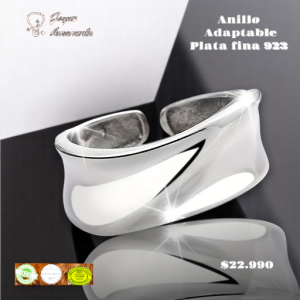Anillo Adaptable Liso - Plata Fina 925